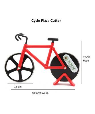 Coconut Cycle Pizza Cutter (Multicolour) Non Stick - 1 Unit 2