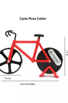 Coconut Cycle Pizza Cutter (Multicolour) Non Stick - 1 Unit
