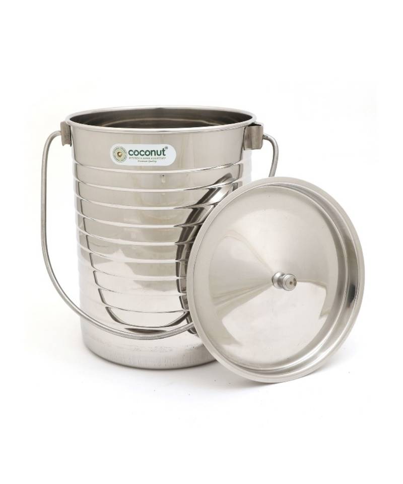 COCONUT Stainless Steel Milk Pot - 4000 ml, 1 Pieces, Silver