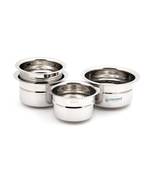 Coconut Stainless Steel Tope Set, 4-Pieces, Silver