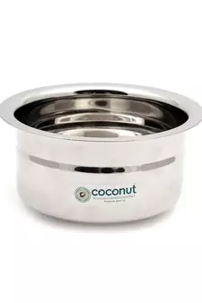Coconut Stainless Steel Tope Set, 4-Pieces, Silver
