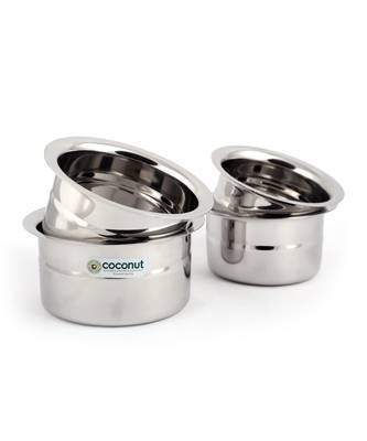 Coconut Stainless Steel Rose Baby Topes (300, 400, 500 and 600 ml) - Set of 4 2