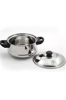 Coconut Stainless Steel Classic Flat Milk Boiler - Diameter - 22 Cm - Capacity - 2 Litre
