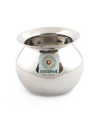 Coconut Stainless Steel Balloon/Gundu/Pongal Pot/Multipurpose Pot - 1 Unit - Diameter -15 Cms 1