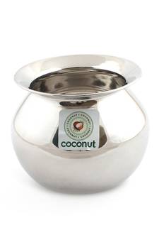 Coconut Stainless Steel Balloon/Gundu/Pongal Pot/Multipurpose Pot - 1 Unit - Diameter -22 Cms (Capacity - 7000ML)