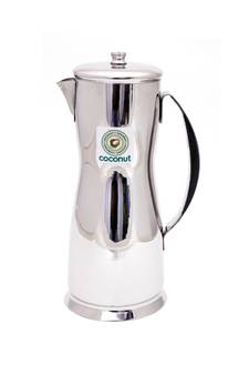 Coconut Stainless Steel Figo Jug/Belly Shaped Water Jug/Water Pitcher/Fridge Jug with Lid - 1500ML - Diamater  10.2Cm