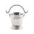 Coconut Plain Pine Serving Stainess Steel Bucket - Set of 1 (600ml)