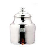 Coconut Stainless Steel (Grade 304) Water Pot/Container with Tap - Capacity - 10 litres