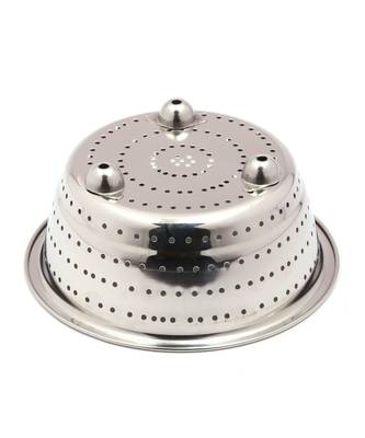 Coconut Stainless Steel Rice, Fruits & Vegetables Basin Strainer/Colander for Kitchen - 1 Unit - (Diamater- 9.5 Inches) 2