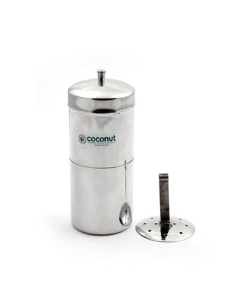 Coconut Stainless Steel Coffee Filter - 150 ml - 2 Cups - South Indian Drip Coffee Maker 1
