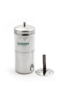 Coconut Stainless Steel Coffee Filter - 150 ml - 2 Cups - South Indian Drip Coffee Maker
