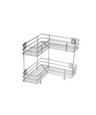 KCL L Shape Stainless Steel Multipurpose Corner Kitchen Storage Rack/Shelf - 1 Unit (2 Levels) 1