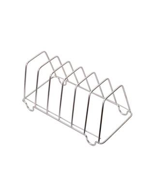 KCL Stainless Steel Chrome Finish Plate Stand/Rack for 6 Plate/Thali 1