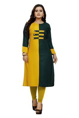 Multicolor hand woven rayon ethnic-kurtis 1
