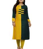 Multicolor hand woven rayon ethnic-kurtis