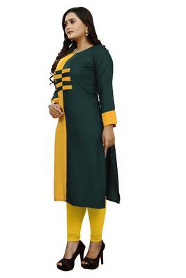 Multicolor hand woven rayon ethnic-kurtis 3