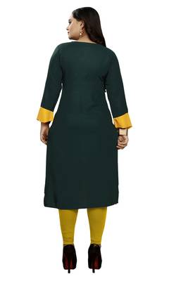 Multicolor hand woven rayon ethnic-kurtis 4
