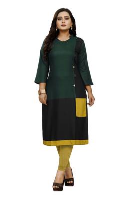 Multicolor hand woven rayon diwali-kurtis 1