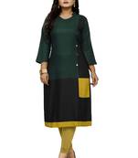 Multicolor hand woven rayon diwali-kurtis