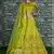 Yellow Zari and Sequins embroidered with stone work silk Semi Stitched bridal lehenga