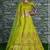 Yellow Zari and Sequins embroidered with stone work silk Semi Stitched bridal lehenga