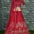 Red Zari and Sequins Embroidered Silk Semi Stitched Wedding lehenga