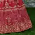 Red Zari and Sequins Embroidered Silk Semi Stitched Wedding lehenga