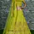 Light-green Zari and Sequins Embroidered Silk Semi Stitched Wedding lehenga