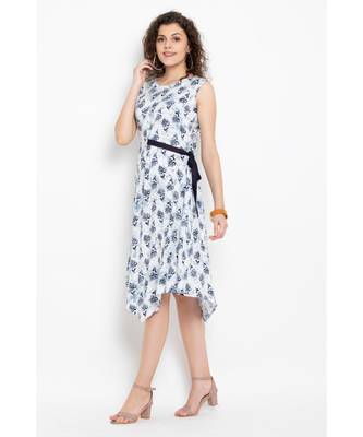 Multicolor rayon printed A line Kurti 2