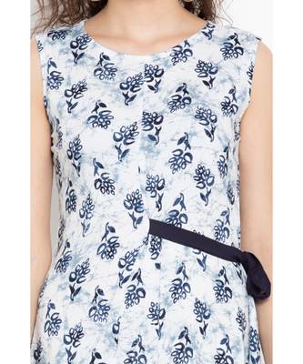 Multicolor rayon printed A line Kurti 4