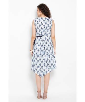 Multicolor rayon printed A line Kurti 5