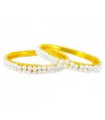 white pearl bangles