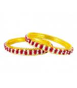red pearl bangles