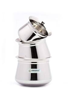 - Cookware/Temple Handi - Set of 3 - Capacity - 600/750 & 1500 ML - Diameter - 4.25, 5 & 5.5 Inches