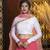 Pink embroidered georgette Bridal lehenga