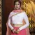 Pink embroidered georgette Bridal lehenga