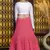 Pink embroidered georgette Bridal lehenga