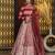 Pink embroidered rayon Bridal lehenga