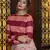 Pink embroidered rayon Bridal lehenga