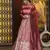 Pink embroidered rayon Bridal lehenga