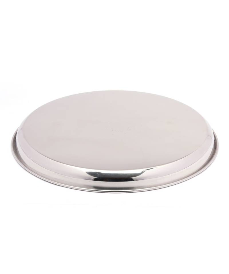 coconut Stainless Steel Beeding Plate - 6 Qty (Diameter 13 Inch)