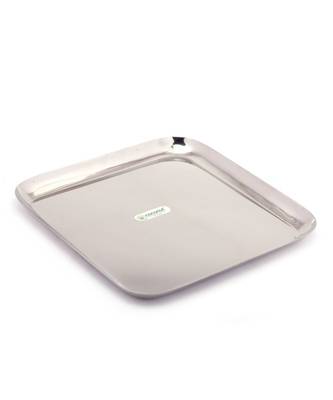 coconut Stainless Steel Square Plate Diameter - 20Cm - Set of 6 2