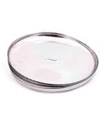coconut Stainless Steel Hammered Apple Kumcha/Thali - Dinner Plates -Set of 6 Pieces