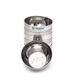 Coconut Stainless Steel C32 Laser Apple Bowl/Vati/Katori - Set of 6 - (Diameter - 8Cm) -Capacity -160ML Each Bowl