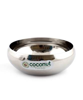 Coconut Stainless Steel Marwadi Chaliya Bowl/Vati/Katori - Set of 6 (11.25 cm Diameter) - Capacity Each Bowl 250ML 3