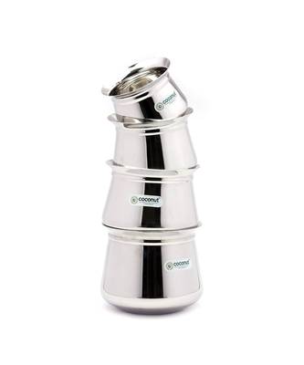 - Cookware/Temple Handi - Set of 4 - Capacity - 600/750 / 1500/2000 ML - Diameter - 4.25, 5, 5.5 & 6 Inches 1