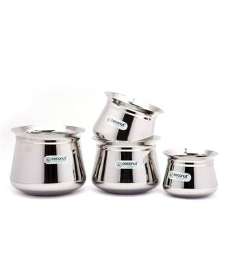 - Cookware/Temple Handi - Set of 4 - Capacity - 600/750 / 1500/2000 ML - Diameter - 4.25, 5, 5.5 & 6 Inches 2