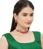 Red Kundan Necklace Sets