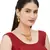 Red Stone Studded Pendant Necklace Sets