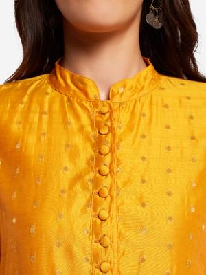 Ochre kurta with Trouser. 5